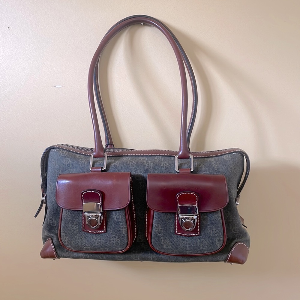 Dooney & Bourke Signature Double Pocket Satchel